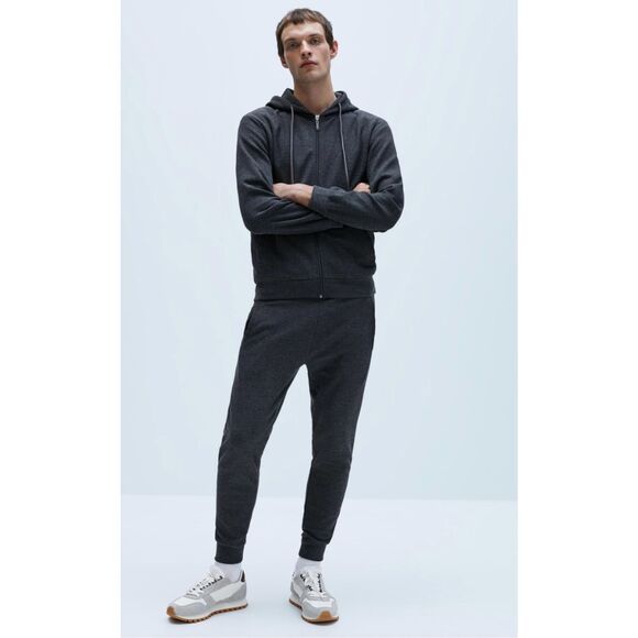 Zara NWOT Unisex Gray Hoodie size small - Picture 1 of 7